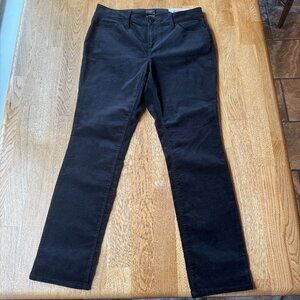 Ann Taylor Black Velvet Curvy Skinny Pants Size 10 Petite NWT